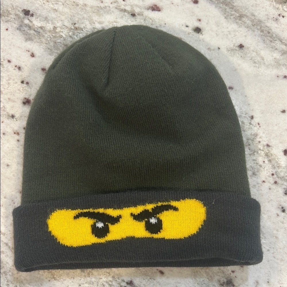 Kids Lego Ninjago Beanie - Black and Yellow. NWOT